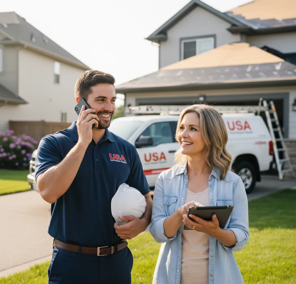 USA Roof Repair Experts customer support in Marcola